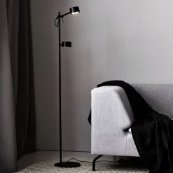 Nordlux LED-gulvlampe Clyde, 2 lyskilder, med dimmer Discount