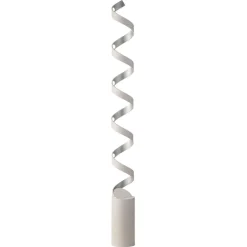 Eco-Light LED-gulvlampe Helix, høyde 152 cm, hvit-sølv| Gulvlamper