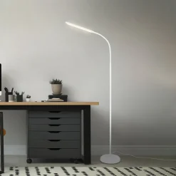 Briloner LED-gulvlampe Pivaz justerbar touchdim hvit Best