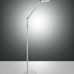 Fabas Luce LED-gulvlampe Regina, 1 lyskilde, aluminium| Kontorbelysning|Led-Innendørs