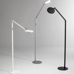 Fabas Luce LED-gulvlampe Regina, 1 lyskilde, aluminium| Kontorbelysning|Led-Innendørs