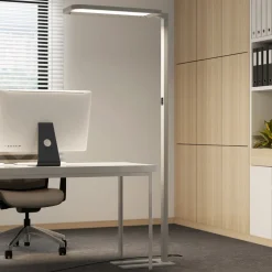 Arcchio LED-gulvlampe til kontor Nelus Neo, dimmer/sensor Clearance
