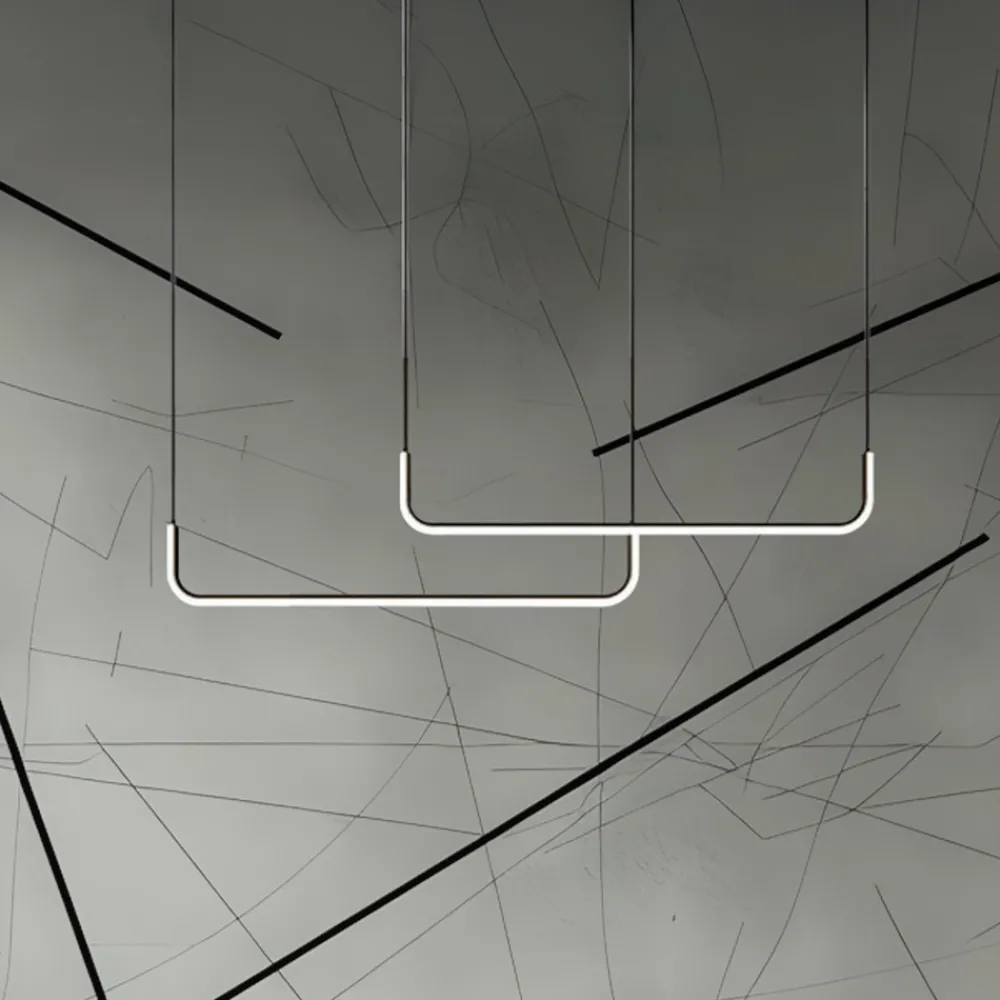 Milagro Lighting LED-hengelampe Horizon, metall, svart, 4.000 K Discount