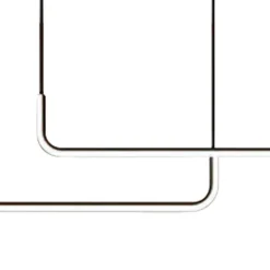 Milagro Lighting LED-hengelampe Horizon, metall, svart, 4.000 K Discount