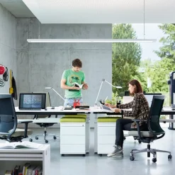 Waldmann LED-hengelampe Lavigo, DPP 16000/840/D hvit| Butikkbelysning