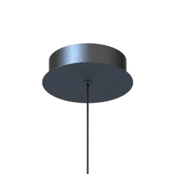 ONLI LED-hengelampe Lilly, glass, røykgrå, Ø 28 cm, 4000 K