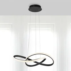 JUST LIGHT. GmbH LED-hengelampe Maria, 3-trinns dimbar, svart Online