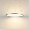 Deko-Light LED-hengelampe PANEL, grå, Ø 63 cm, metall, CCT, dimbar, 50 W| Butikkbelysning