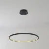 Globo LED-hengelampe Ralph, 1 lyskilde, svart, Ø 60 cm| Led-Innendørs