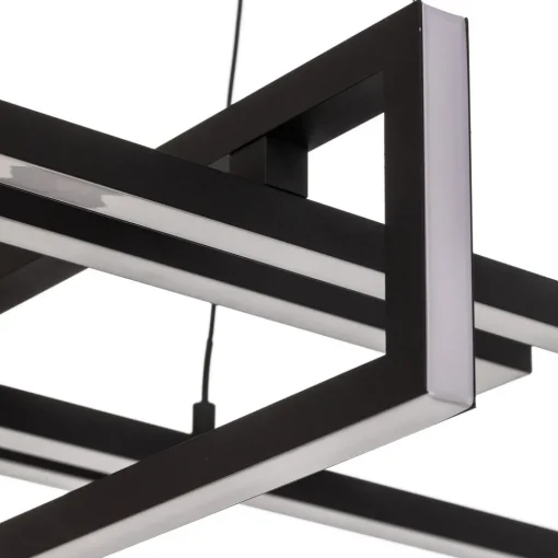 Trio Lighting LED-hengelampe Salinas, 3 000 K, matt svart New