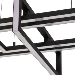 Trio Lighting LED-hengelampe Salinas, 3 000 K, matt svart New