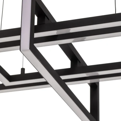 Trio Lighting LED-hengelampe Salinas, 3 000 K, matt svart New