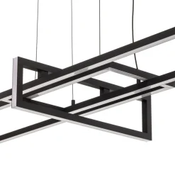 Trio Lighting LED-hengelampe Salinas, 3 000 K, matt svart New