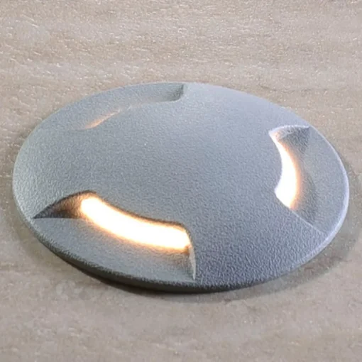 Fumagalli LED-innfellingslampe gulv Ceci 120-3L grå CCT| Led-Utendørs|Nedfelt Utebelysning