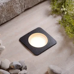 Fumagalli LED-innfellingslampe gulv Ceci 120-SQ svart CCT| Nedfelt Utebelysning|Utespotter