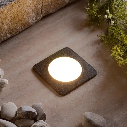 Fumagalli LED-innfellingslampe gulv Ceci 120-SQ svart CCT| Nedfelt Utebelysning|Utespotter