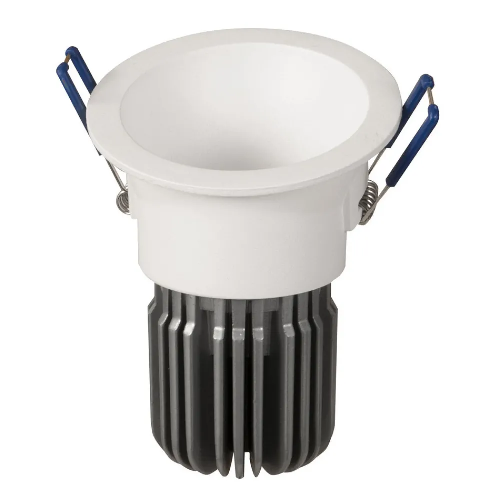 ATILED LED-innfellingslampe Toodle, rund asymmetrisk hvit