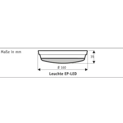 CasaFan LED-lampe for Eco Plano II, basaltgrå| Tilbehør|Takvifter