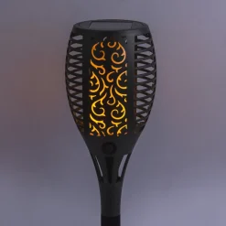 Globo LED-lampe med jordspyd 33077 Lommelykt, svart, plast New