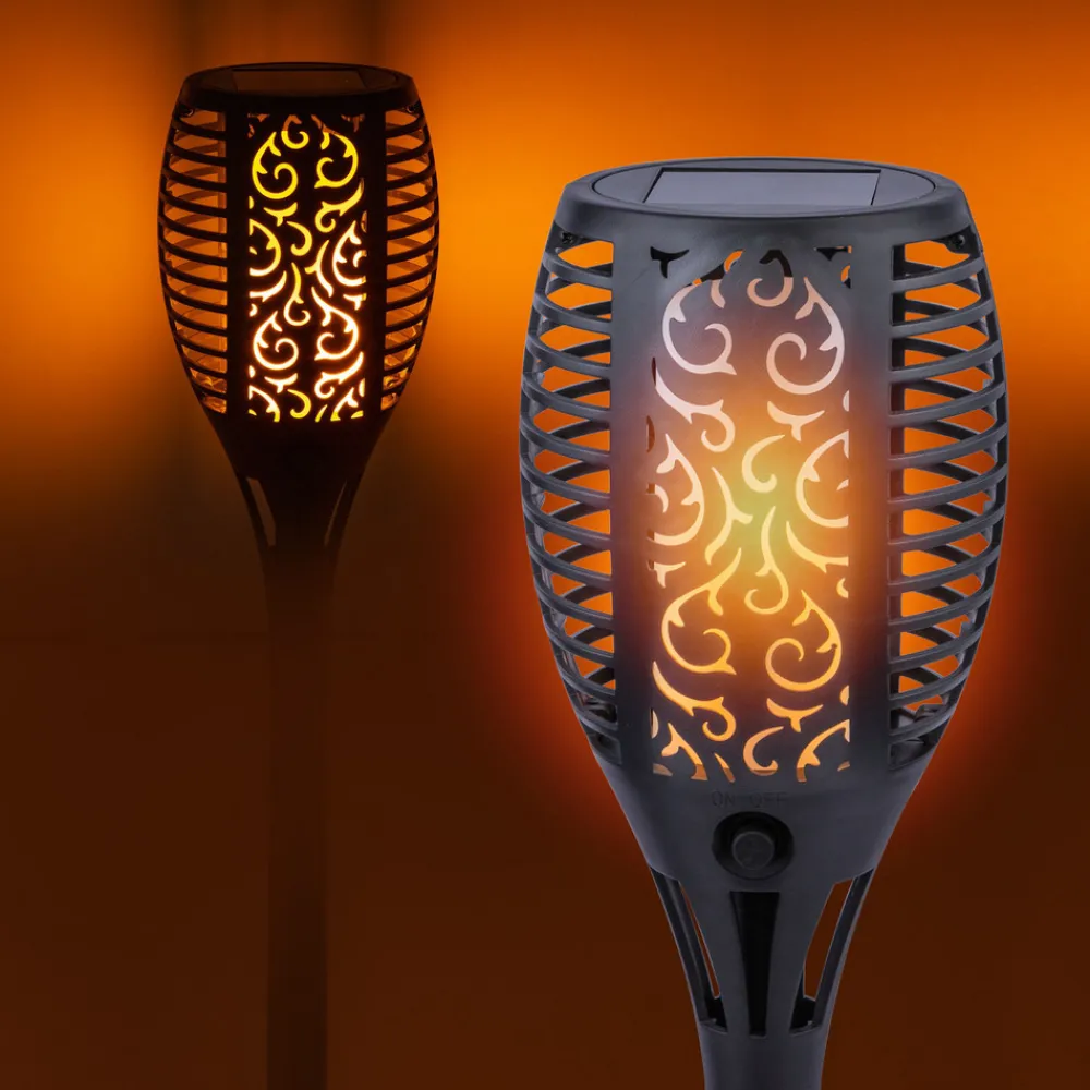 Globo LED-lampe med jordspyd 33077 Lommelykt, svart, plast New