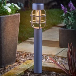 SMART GARDEN LED-lampe med jordspyd Anglia, sett med 2, antrasitt, IP44| Solcellelamper|Utespotter