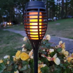 Näve LED-lampe med jordspyd FANILO, svart, 45 cm, sett med 5 stk. IP44 Outlet