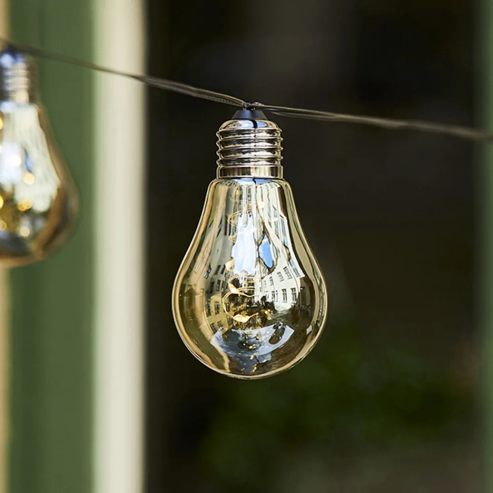 STAR TRADING LED-lyslenke Glow, ti lyskilder, røykgrå Outlet