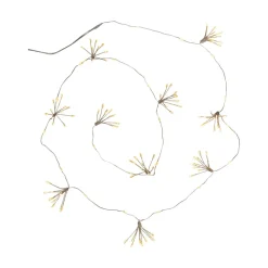 STAR TRADING LED-lyslenker Dew Drop Flower, sølv, 140 cm, batteri Online