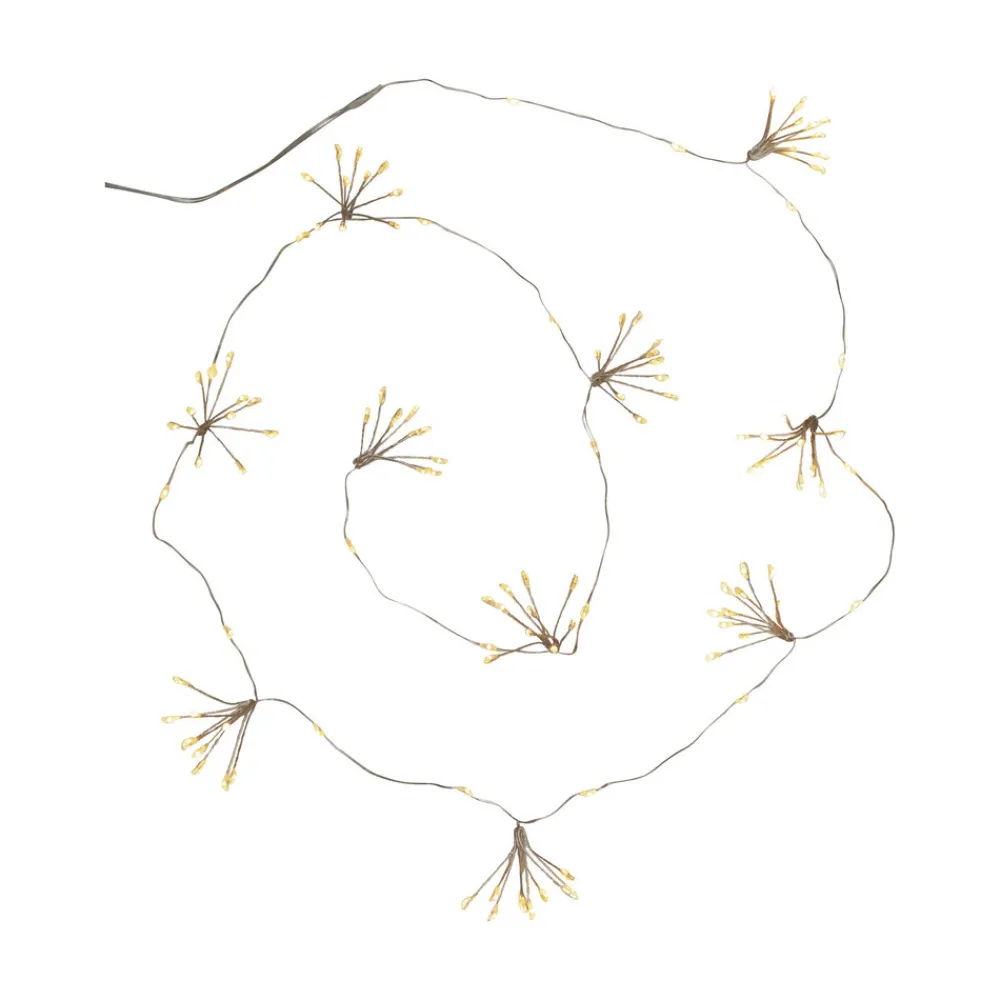 STAR TRADING LED-lyslenker Dew Drop Flower, sølv, 140 cm, batteri Online