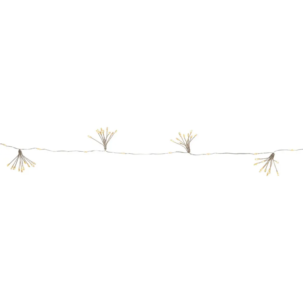 STAR TRADING LED-lyslenker Dew Drop Flower, sølv, 140 cm, batteri Online