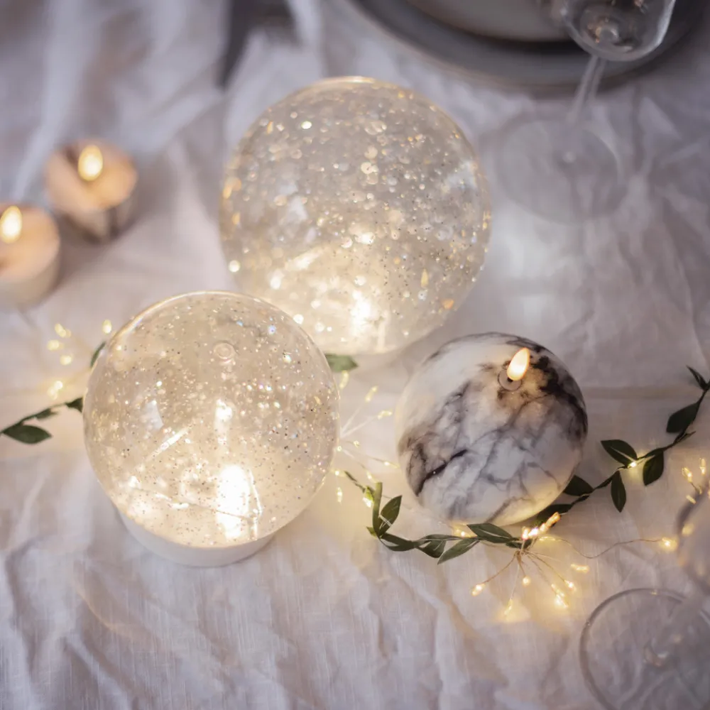 STAR TRADING LED-lyslenker Dew Drop Flower, sølv, 140 cm, batteri Online