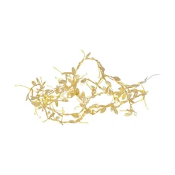 STAR TRADING LED-lyslenker Winny, gull, plast, 200 cm, batteri| Julebelysning|Dekorasjonsbelysning