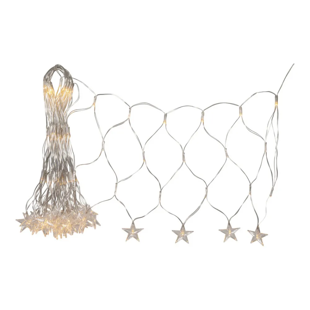 STAR TRADING LED-lysnett StarNet klar plast lengde 480 cm 160 lysdioder Discount