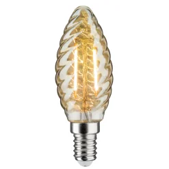 Paulmann LED-mignonpære E14 2,6 W 2 500 K gull vridd| E14 Pærer|Led-Pærer