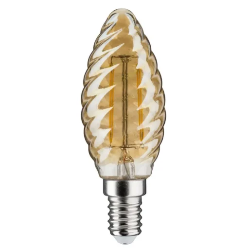 Paulmann LED-mignonpære E14 2,6 W 2 500 K gull vridd| E14 Pærer|Led-Pærer