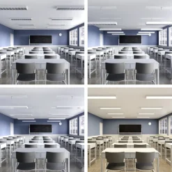 Deko-Light LED-panel PRO OFFICE SANO, 123 x 33 cm, dimbar, hvit metall CCT| Butikkbelysning|Kontorbelysning