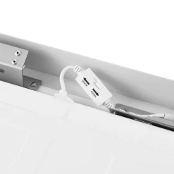 Deko-Light LED-panel PRO OFFICE SANO, 123 x 33 cm, DALI hvit metall CCT New