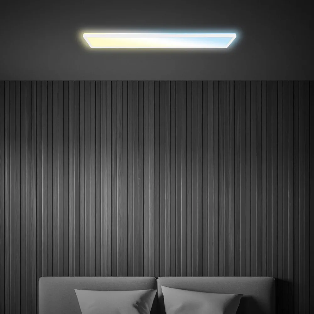 Briloner LED-panel Tava CCT, hvit, 98 x 20 cm, bakgrunnsbelysning, plast Best