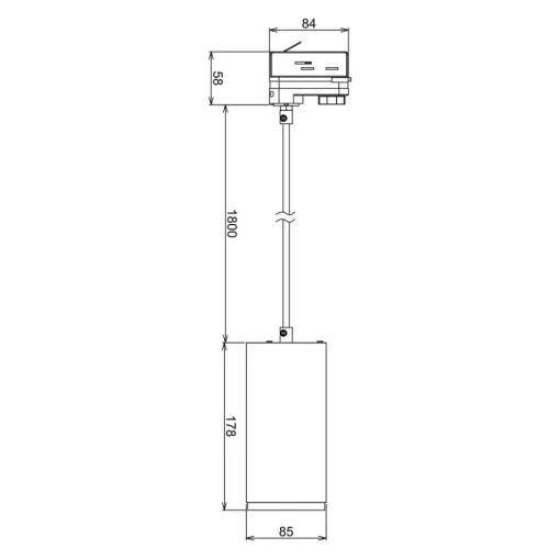 Deko-Light LED-pendel med 3 kretser 20W svart Online