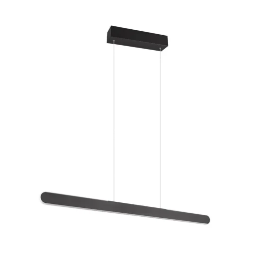 Trio Lighting LED-pendellampe Helios, svart, høydejusterbar, dimbar CCT| Pendellamper