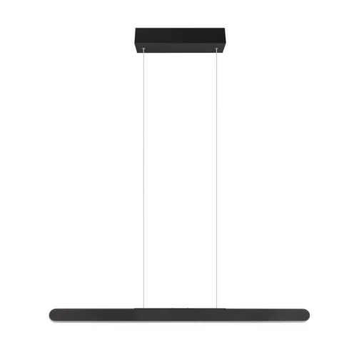 Trio Lighting LED-pendellampe Helios, svart, høydejusterbar, dimbar CCT| Pendellamper