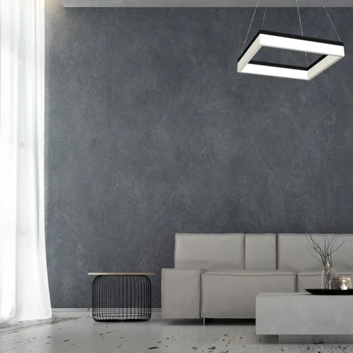 Eko-Light LED-pendellampe Nero, plast, svart, enkeltlys, 32 W| Pendellamper