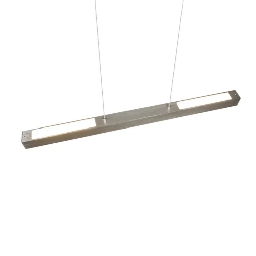 Trio Lighting LED-pendellampe Paros DUOline, bjelke, nikkel Hot