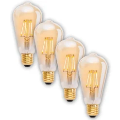 Näve LED-pære E27 4 W, 320 lm, varmhvit, dimbar, 4-er| Dimbar Led-Pære|Dimbar Led-Pære