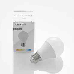 Arcchio LED-pære E27 A60 9,5W 3 000 K opal 3 stk New