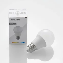 Arcchio LED-pære E27 A60 8W 3 000 K opal 3 stk| E27 Pærer|Led-Pærer