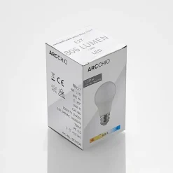Arcchio LED-pære E27 A60 8W 3 000 K opal 3 stk| E27 Pærer|Led-Pærer