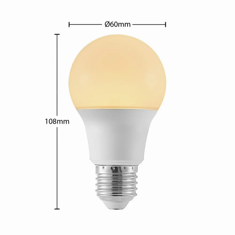 Arcchio LED-pære E27 A60 4,9W 3 000 K opal 3 stk Online