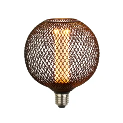 Searchlight LED-pære E27 Mesh 3,5W 1 800 K Ø 12cm svart Hot