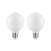 Arcchio LED-pære E27 8W G80 2 700K dimbar, opal, sett med 2 stk| Dimbar Led-Pære|Dimbar Led-Pære
